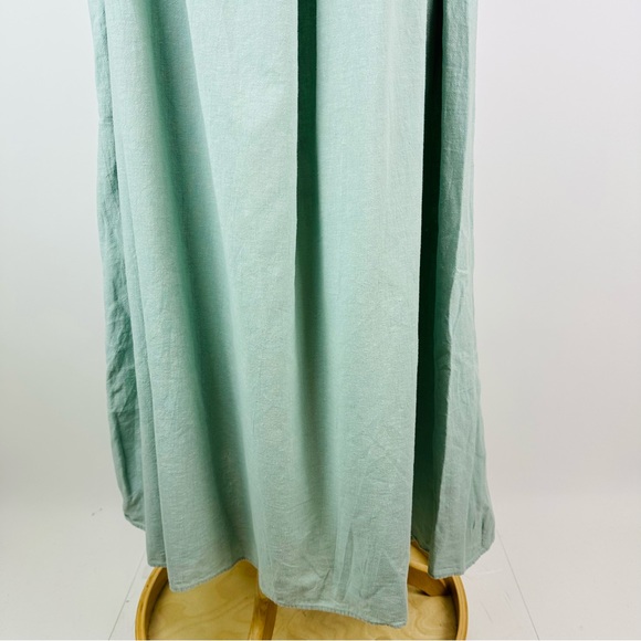 Esby Vivienne Dress Seafoam Hemp and Organic Cotton Maxi Dress Size Small - Picture 3 of 12